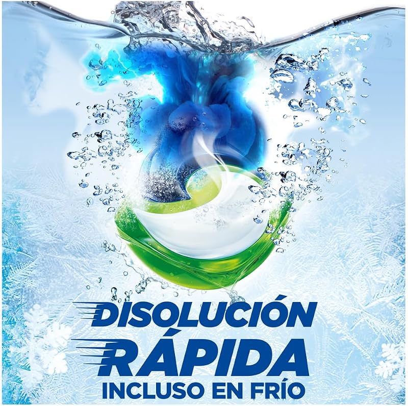 PODS Todo en 1 Detergente Lavadora Liquido 105 Capsulas/Pastillas, Jabon Extra Cuidado del Color, Mas Color y Brillo, Limpieza Profunda