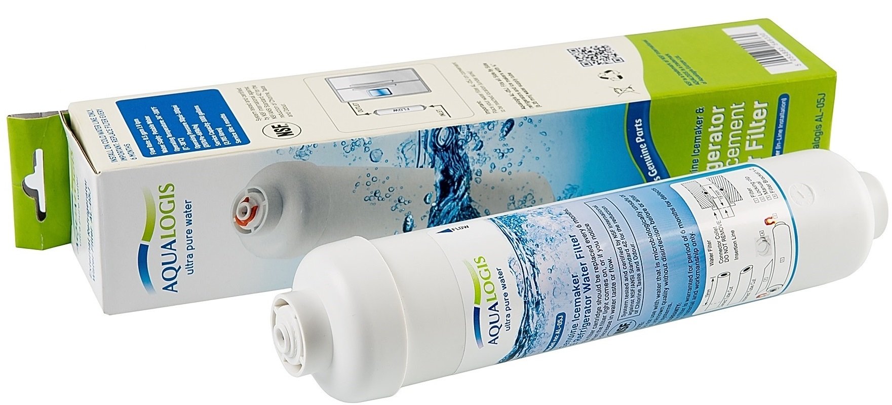 Aqualogis Water Filter Cartridge Compatible with Haier SPHA00016064, 0060823485A Fridge - External