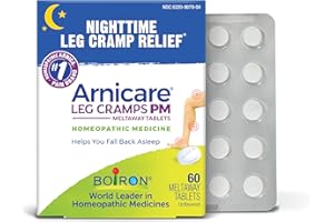 Boiron Arnicare Leg Cramps PM for Nighttime Relief from Cramping and Stiffness in Feet or Calves - 60 Tablets