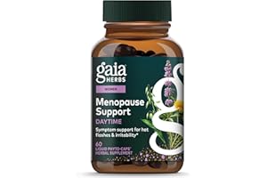 Gaia Herbs Menopause Support Daytime - Helps Support Hormone Balance & Well-Being for Women*- with Vitex, Black Cohosh, St. John's Wort & Oats - 60 Vegan Liquid Phyto-Capsules (20-Day Supply)