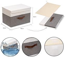 OUTBROS Foldable Storage Boxes with Lids,Large
