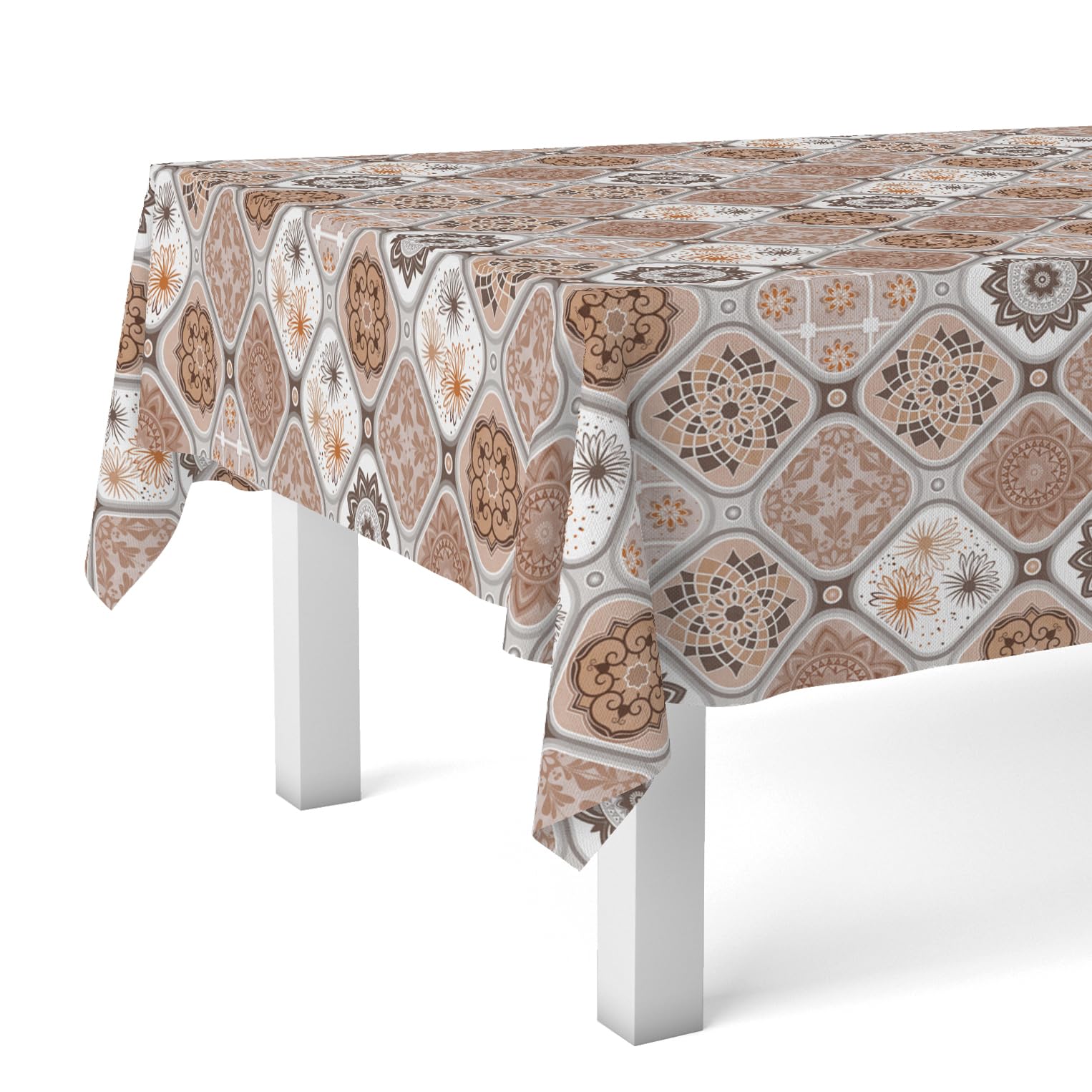 Martina Home JUCAR Oilcloth Tablecloth Brown 140 x 140 cm