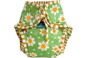 Kushies Baby Unisex Swim Diaper - Small,Green Daisy Print,Small,