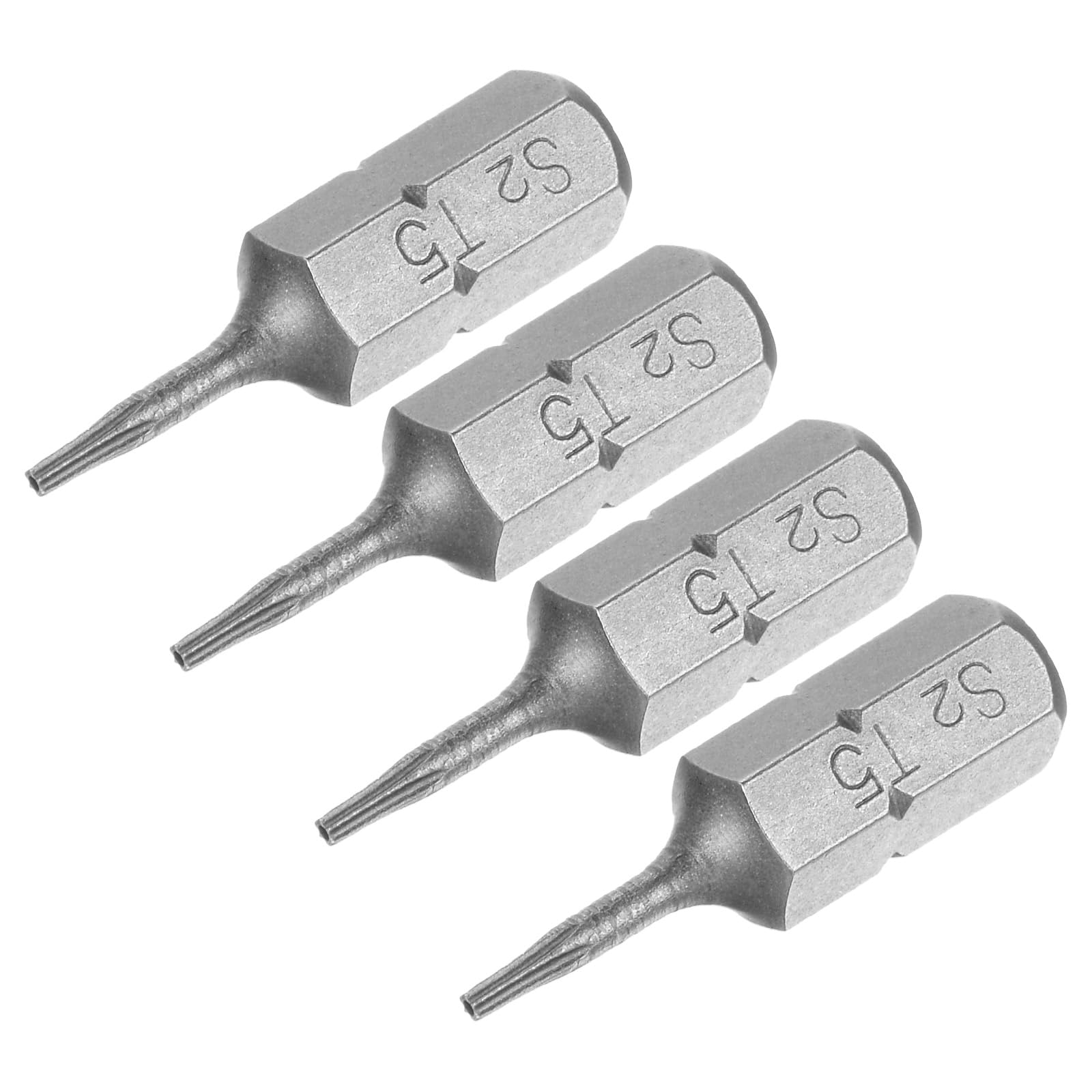 uxcell Torx Bits 1/4 Inch Hex Shank 25mm Length Magnetic Screwdriver T5 Screw Driver Bit S2 Alloy Steel 4pcs