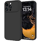 OTOFLY Silicone for iPhone 15 Pro Max Case (Upgraded to 17 Design Style)(Soft Gel Rubber Shockproof Phone Case) Anti-Scratch Microfiber Lining- Black