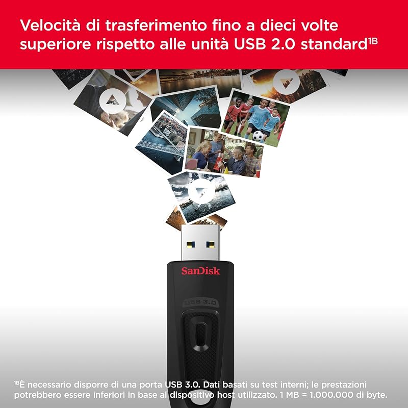 Ultra 32 GB USB Flash Drive USB 3.0 Up to 130 MB/s Read - Twin Pack, Red/Blue — foto 3 di 7