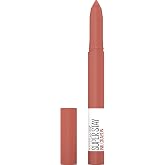 Maybelline Super Stay Ink Crayon Lipstick Makeup, Precision Tip Matte Lip Crayon with Built-in Sharpener, Longwear Up To 8Hrs, Reach High, Rosey Mauve, 1 Count
