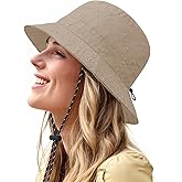 Waterproof Bucket Hat for Women Men Rain Hat Wide Brim Packable Sun Hat UV Protection Summer Beach Fishing Hiking Safari Hat