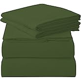 ROYALE LINENS 4 Piece Queen Sheets Set - Soft Brushed 1800 Microfiber Bedding - 1 Fitted, 1 Flat Sheet, 2 Pillow Cases - Wrin
