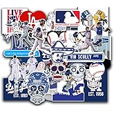 50 PCS American Baseball Team Stickers for Water Bottle, Laptop, Bicycle, Computer, Motorcycle, Travel Case, Car Decal Decoration Sticker 2-2.5 inches
