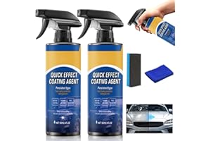 NILUTO 2Pcs Advanced Car Quick-Acting Coating Agent Spray, Car Coating Spray, 2025 New Quick Effective Coating Scratch Wax Polish Waterless Wash, Oil Film Emulsion Glass Cleaner