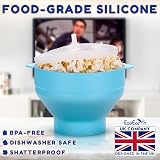 EcoEarth Microwave Popcorn Maker Collapsible Silicone Popper Blue Crab view 7