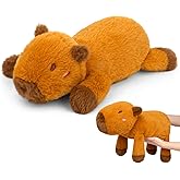 KOPHINYE Weighted Capybara Stuffed Animal,21in 1.9lb Weighted Stuffed Animals Soft Capybara Plush Pillow for Kids, Cute Huggable Cartoon Plush Gifts for Kids, Boys and Girls