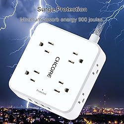 Surge Protector Power Strip - CHCORE 10 Ft Braided