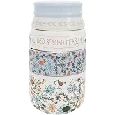 Pavilion Gift Company - Measure - 6.75" x 3.5" Ceramic Stacked Measuring Cups Love Appreciation Baking Kitchenware