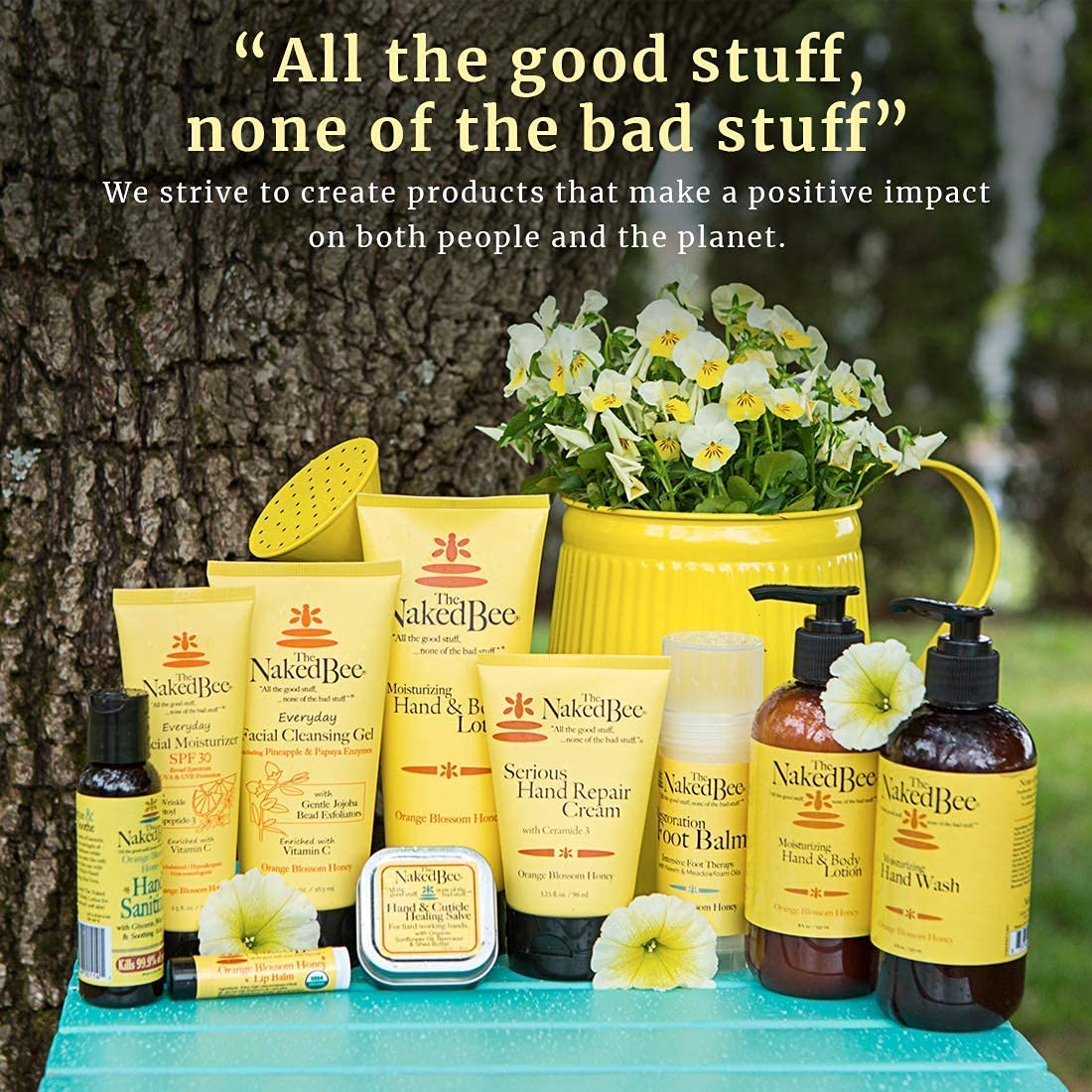 The Naked Bee Orange Blossom Honey Restoration Foot Balm, 2 Oz - 2 Pack + Pomegranate & Honey, Hand and Body Lotion, 6.7 Fl Oz
