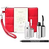 KIKO Milano|Snow-Kissed Holiday Secret Santa Mini Make Up Gift Set|Makeup Gift Set: volumising mascara, eye pencil, and liquid highlighter in miniature form