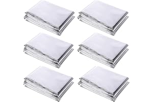 CPWGSM 6 Pack High Silver Reflective Mylar Film, Garden Greenhouse Covering Foil Sheets Effectively Increase Plants Growth