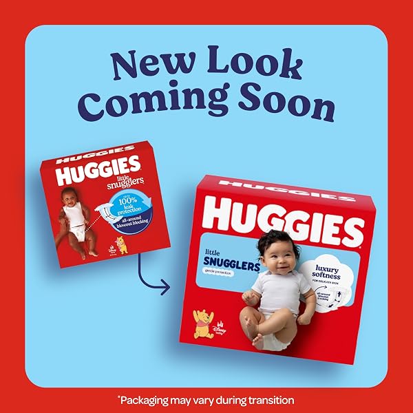 HUGGIES SIZE 2 DIAPERS, LITTLE SNUGGLERS BABY DIAPERS, SIZE 2 (12-18 LBS), 186 COUNT (3 PACKS OF 62), PACKAGING MAY VARY