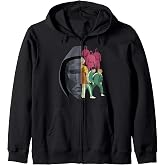 Squid Game Front Man Split Logo Zip Hoodie