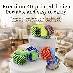 2Pcs 3D Printed Fidget Toys for Adults,Mini Finger