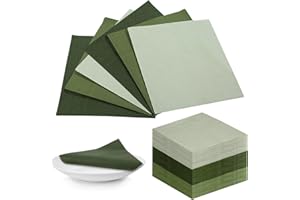 Sage Green Napkins 60 Pack Serviettes Dinner Paper Napkin Square for Wedding Birthday Party Luncheon 25x25cm