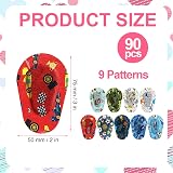 SAVITA 90 Pcs Colorful Eye Patches for Kids Non Woven Adhesive Patch 9 Styles view 2