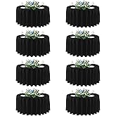 sancua 90 Inch Round Tablecloth Black, 8 Pack - Circle Polyester Fabric Table Cloth for Wedding Party Reception Banquet Birthday, Washable Formal Table Cover (Fit 30-72 Inch Tables)