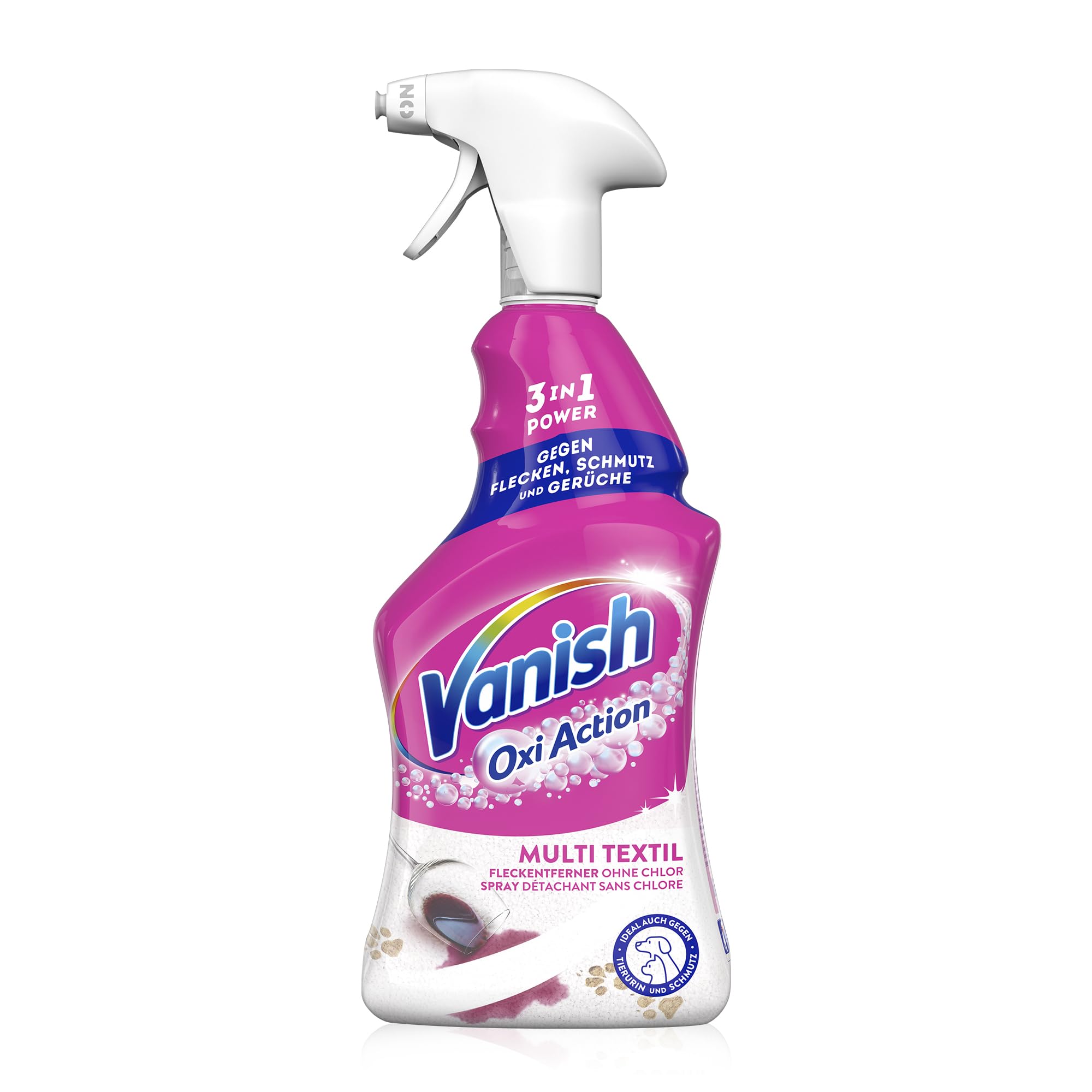 Vanish Oxi Action Multi-Textil Fleckenentfernerspray – 1 x 660 ml – Textilreiniger für Teppiche und Polster – Gegen Schmutz und Geruch nach Urin 2