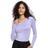 COZYFIT Underscrub Long Sleeve Women - Crew Neck Scrubs Undershirts for Nurse with Soft Fabric