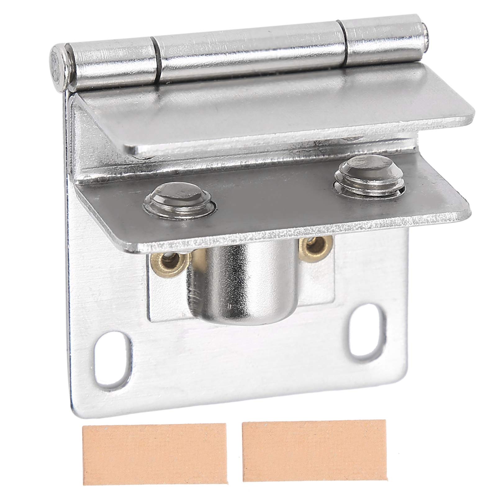 Glass Door Hinge, Stainless Steel Bathroom Punch‑Free Clamp Clip Bracket S Unilateral Clip