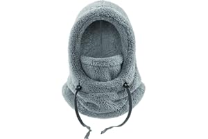 FIRITHYC Kids Balaclava Ski Mask, Windproof Thermal Fleece Face Cover for Winter, Hat Hood & Neck Gaiter Set for Boys Girls