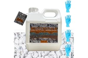 Xiangzi Mulch and Rock Glue for Landscaping, Pet and Plant Safe, with Gloves.Lock Gravel, Pebbles, and Dead Branches in Place to Keep Them from Moving and Preserve Garden Tidiness. (Size, Fl Oz, 32)