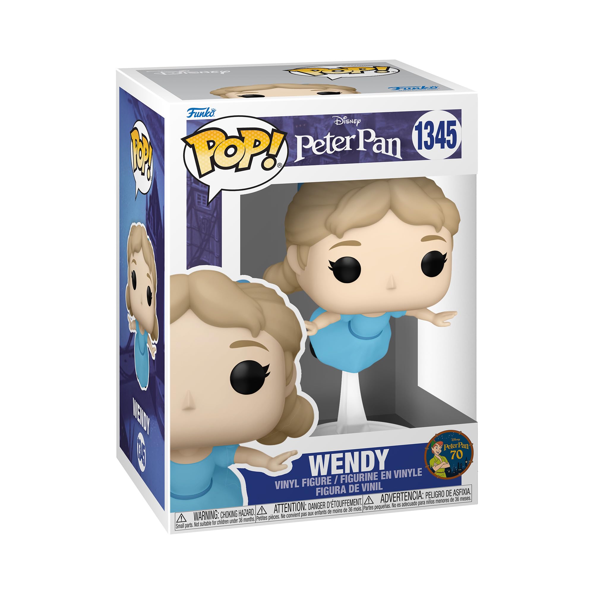 Funko POP! Disney: Peter Pan 70th - Wendy Darling - Collectable Vinyl Figure - Gift Idea - Official Merchandise - Toys for Kids & Adults - Movies Fans - Model Figure for Collectors and Display