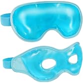 2 Pack Cooling Eye Mask for Puffy Eyes,Reusable Gel Cold Compress Pack for Puffy Eyes &amp; Dark Circles, After Eyes Surgery, Migraine Relief, Headaches