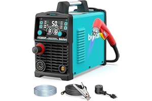 bestarc Plasma Cutter, [Blow Back Pilot Arc][Large LED][Air Sensor] 50A Non-HF CNC bestarc Plasma Cutter Machine 110V/220V Dual Voltage, 5/8" Clean Cut 1" Max Cut, Post Flow, 2T/4T for Beginners DIY