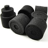 6pcs New 1/8 RC Nitro Engine Buggy Air Dust Filter External Sponges Accessories Black