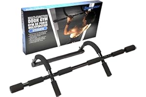 IBF IRON BODY FITNESS Door Gym – Pull Up Bar & Chin Up Bar – Multifunctional for Pull-Ups, Chin-Ups, Push-Ups, Sit-Ups – Fits