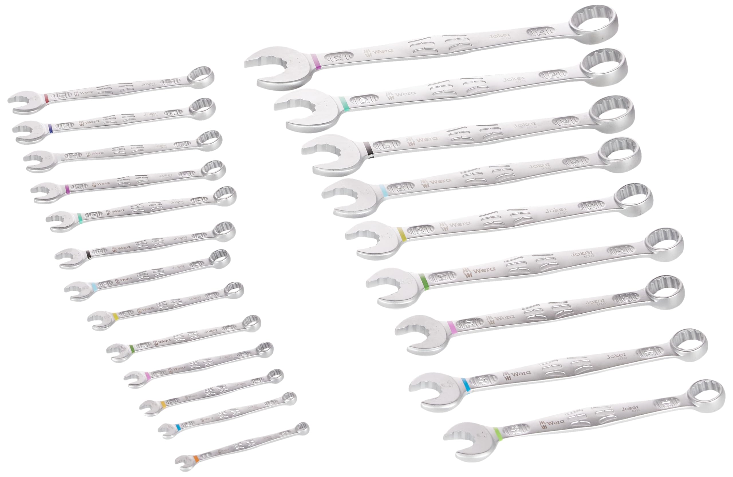 Wera 05020232001 6003 Joker 22 Set 1, Combination Wrench Set, Metric, 22 Pieces