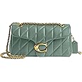 Coach Women's Quilted Leather Covered C Tabby Shoulder Bag 26 with Chain Strap