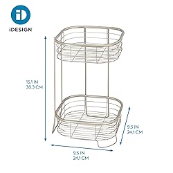 iDesign Forma Metal Wire Corner Standing Shower