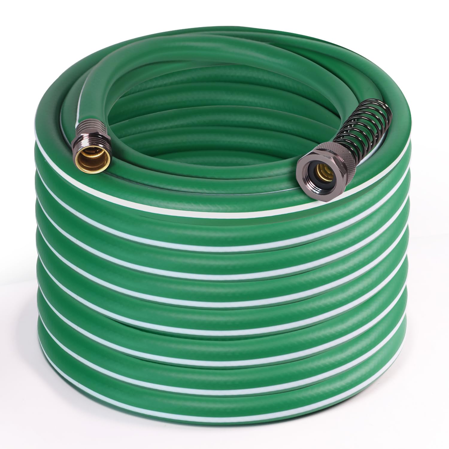 Photo 1 of Sunifier Heavy Duty Garden Hose 100 ft – Outdoor Hybird Water Hose with Solid Fitting - Flexible, Kinkless, Lightweight Garden Hose for Lawn Watering, Car Washing - Burst 500 Psi (100 ft)
