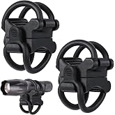 Eldraqth 2 Pack Universal Bike Flashlight Mount Bikes Flashlight Holder Mountain Bike Accessories Bicycle Light Mount