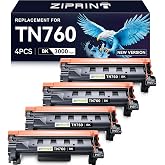 TN760 Toner Compatible for Brother Printer MFC-L2710DW MFC-L2750DW,4 Pack | TN 760 Toner TN-730/TN-760 Black Cartridge for TN730 DCP-L2550DW HL-L2350DW HL-L2395DW HL-L2370DW, High Yield, Ideal for Work