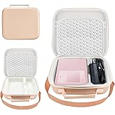 Akouta Hard Storage Case Compatible with Canon Selphy CP1300 CP1500 CP1200 Wireless Color Photo Printer，Design for Outdoor and Travel,Photo Printer Protective (ROSE GOLD，Case Only)