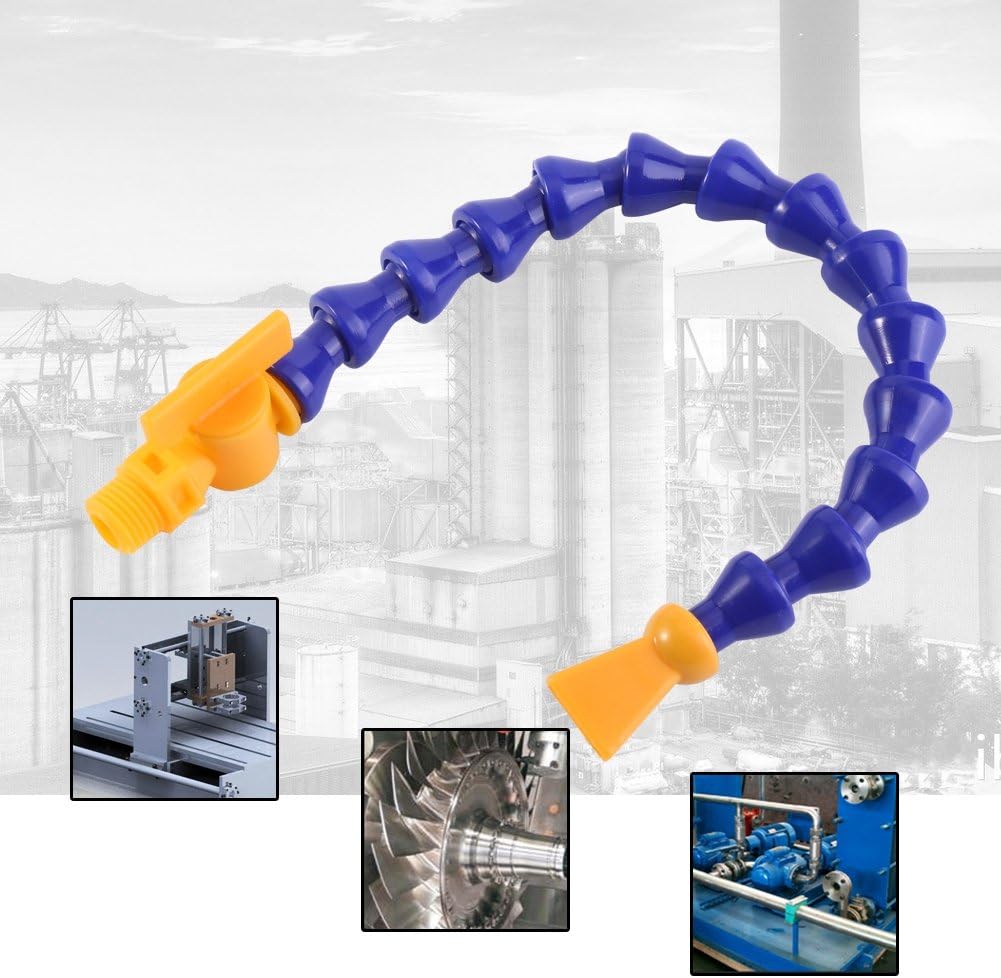 Tuyau Flexible Refroidissement - 30cm Pour Eau Et Huile, Compatible Tours Et Fraiseuses, Buse Interchangeable