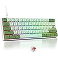 Fogruaden 60 Percent Keyboard Mechanical, Matcha Keyboard, Gaming Keyboard 60 Percent Red Switch, RGB Backlit, Mini Wired 60% Keyboard with MDA PBT Keycaps for Win/Mac PC Laptop(Matcha/Red Switch)