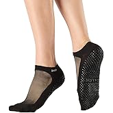SHASHI Mesh Socks for Women – Stylish, Full-Coverage Non Slip Socks for Barre, Yoga and More