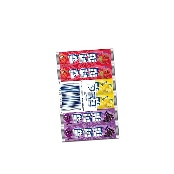 PEZ ORIGINAL FRUIT CANDY REFILLS, 6-COUNT ROLL, 0.29 OUNCE (PACK OF 12)