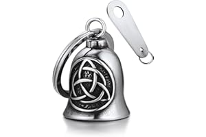 Bandmax Motorcycle Keychain for Biker Stainless Steel Safe Driving Guardian Bells for Motorcycles